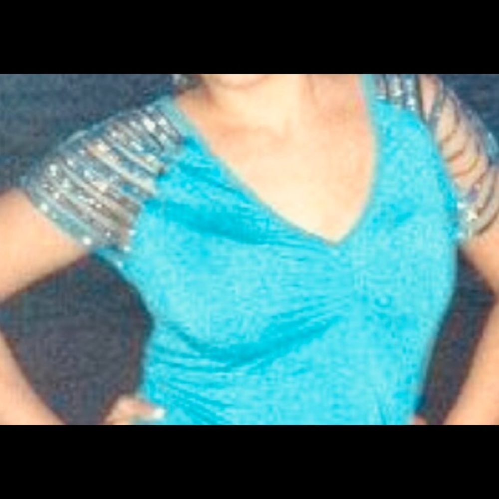Blue top from bebe